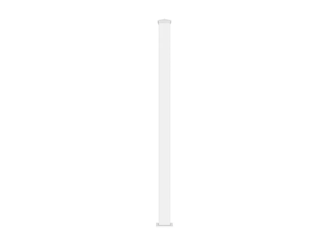 Pilier pour portail en aluminium - L15 cm x H190 cm - blanc - NERETO