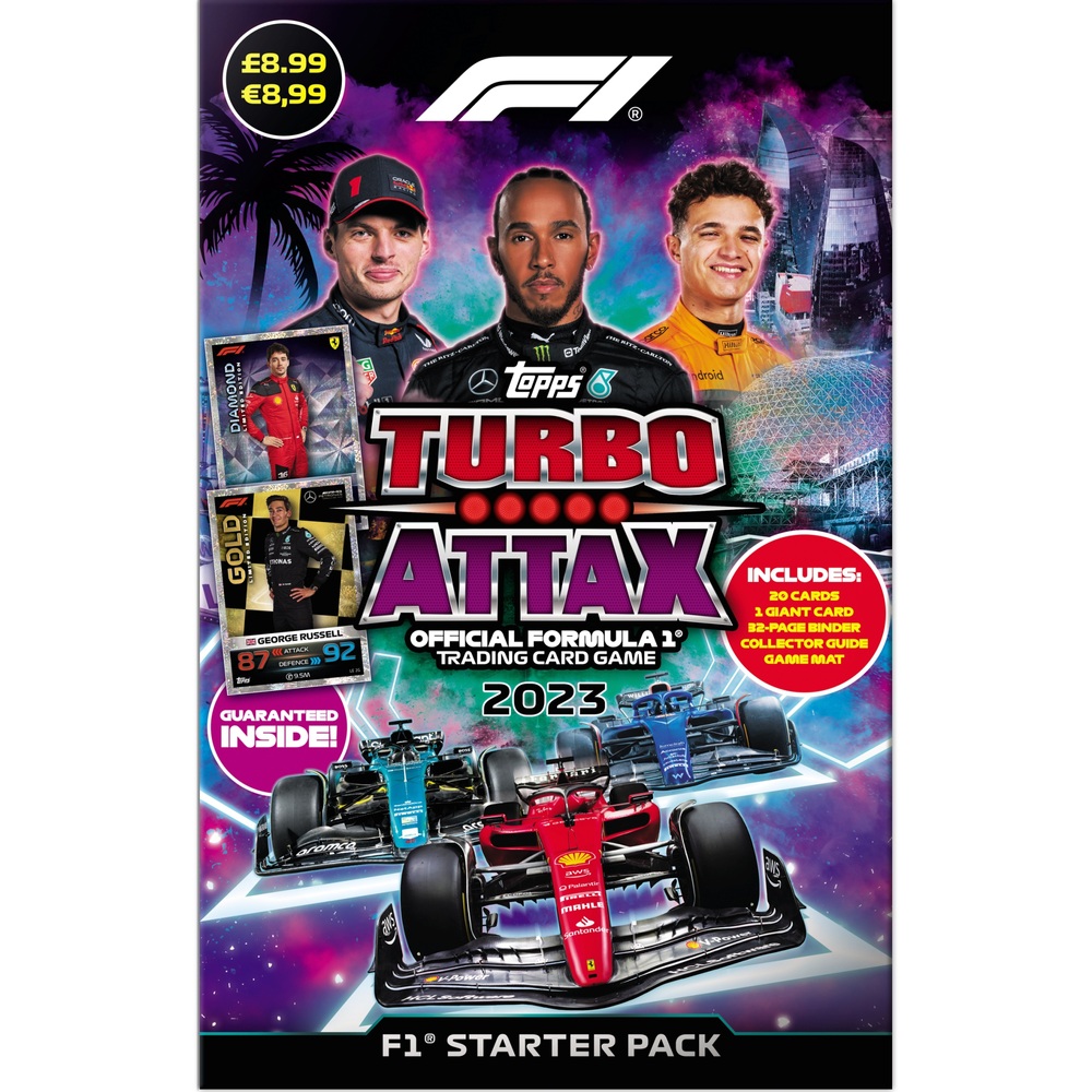 Topps Turbo Attax Formel 1 Sammelkartenspiel 2023 Starterpaket