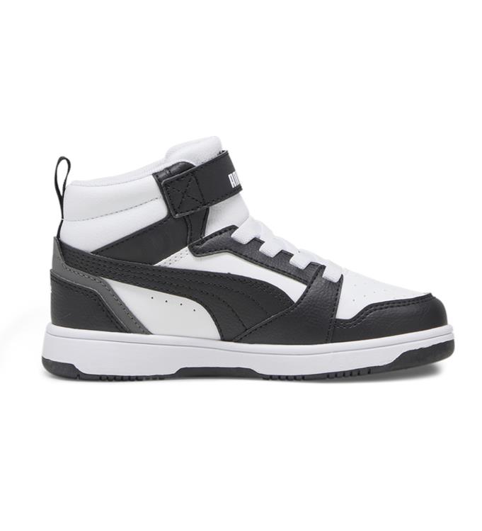 PUMA PUMA REBOUND V6 MID AC   P 393832 PUMA-WHITE-PUMA-BLACK-SHADOW-G