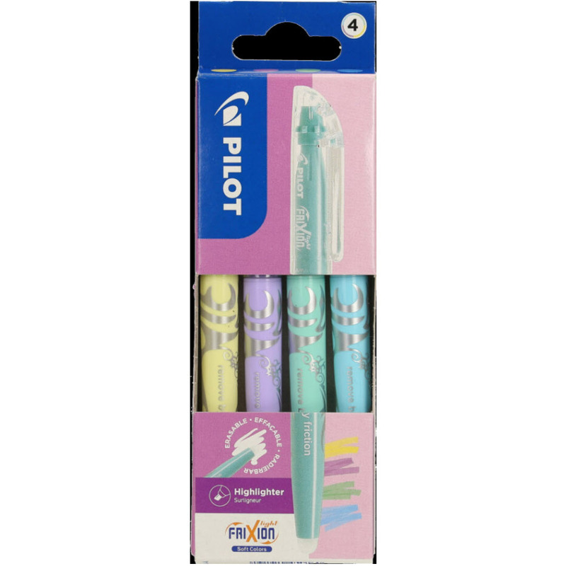 Pilot Leuchtstifte FriXion Light Soft Colors, 4 Stück, assortiert