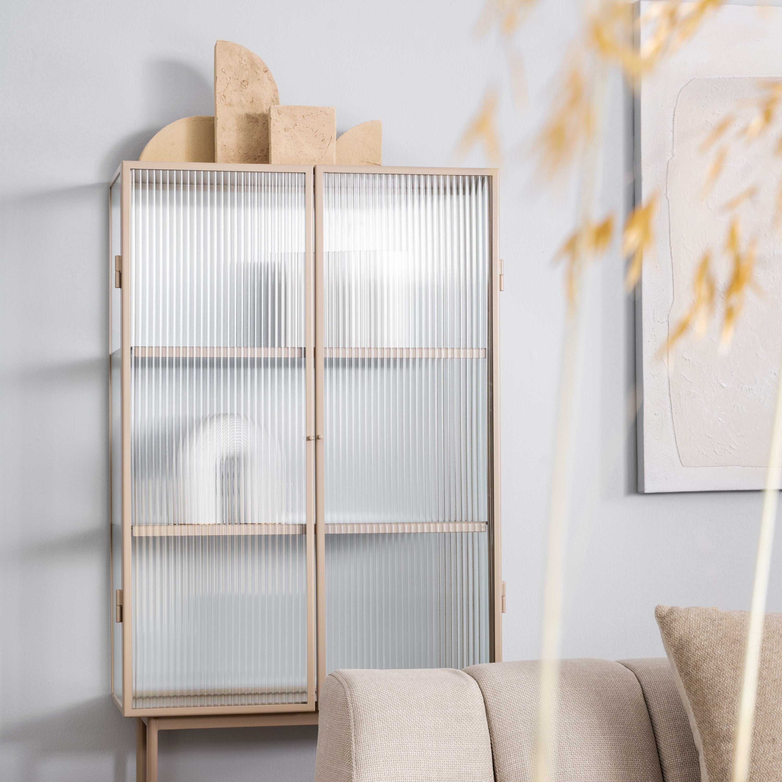 Ferm Living Haze Vitrinekast - Cashmere