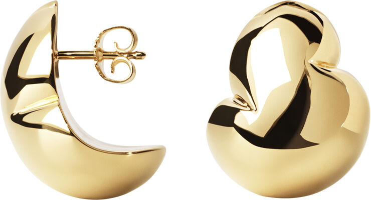 Camille Brinch Jewellery Big Bouncy Puffer Earrings Gold