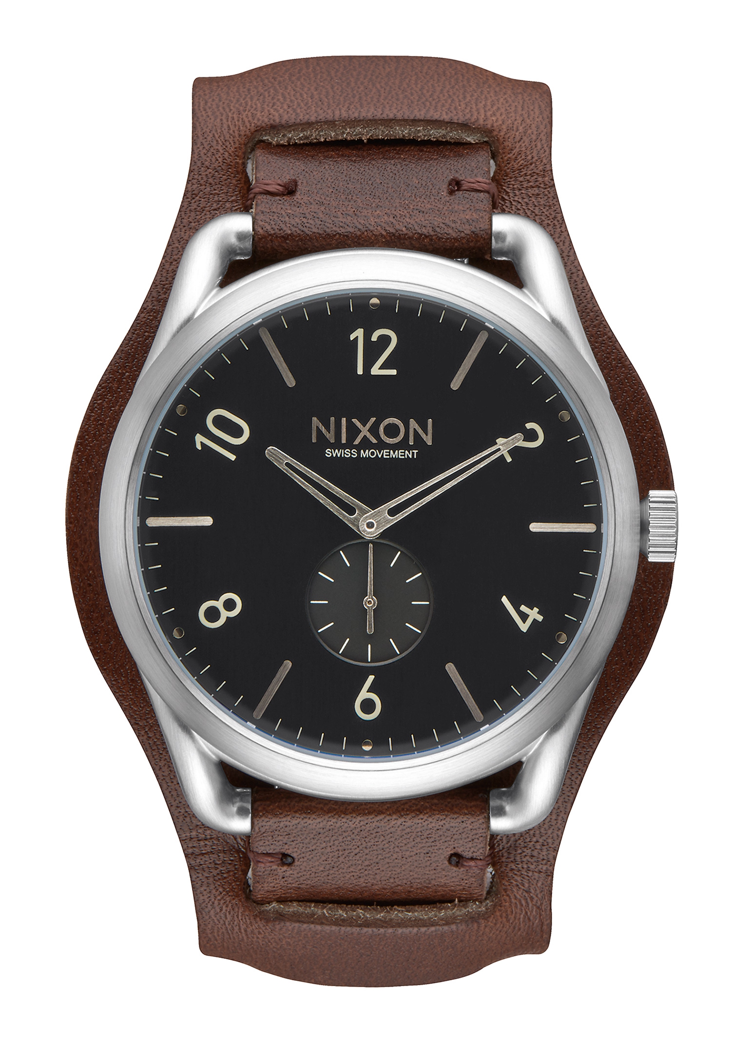 Nixon The C45 Leather Black / Brown Cuff A4652387