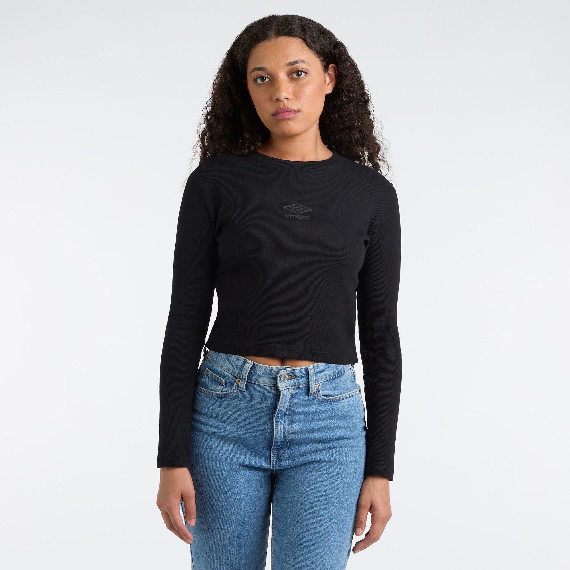 Umbro Long Sleeve Crop Top Womens