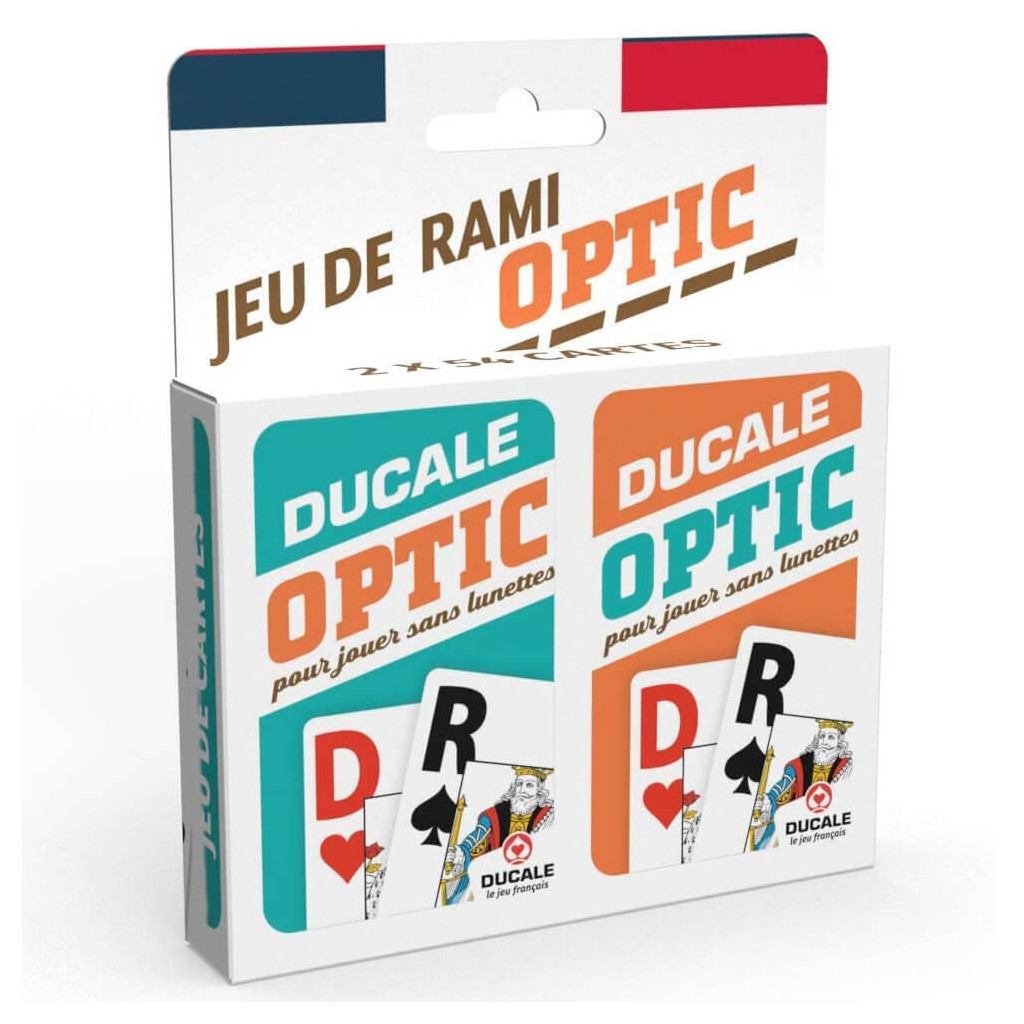 Jeu de Rami Optic (2x54 Cartes) - Ducale
