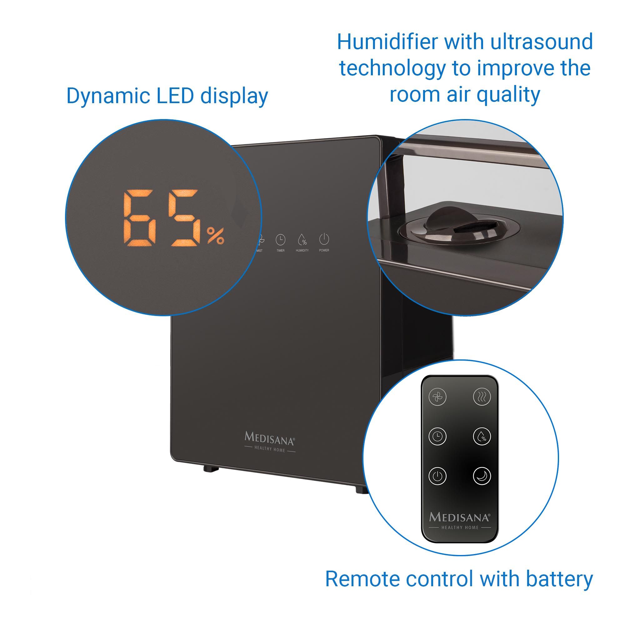 medisana AH 675 Luftbefeuchter mit Hygrometer