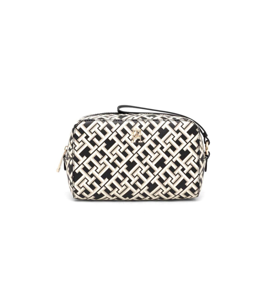 Nécessaire Tommy Hilfiger Iconic Monogram, preta