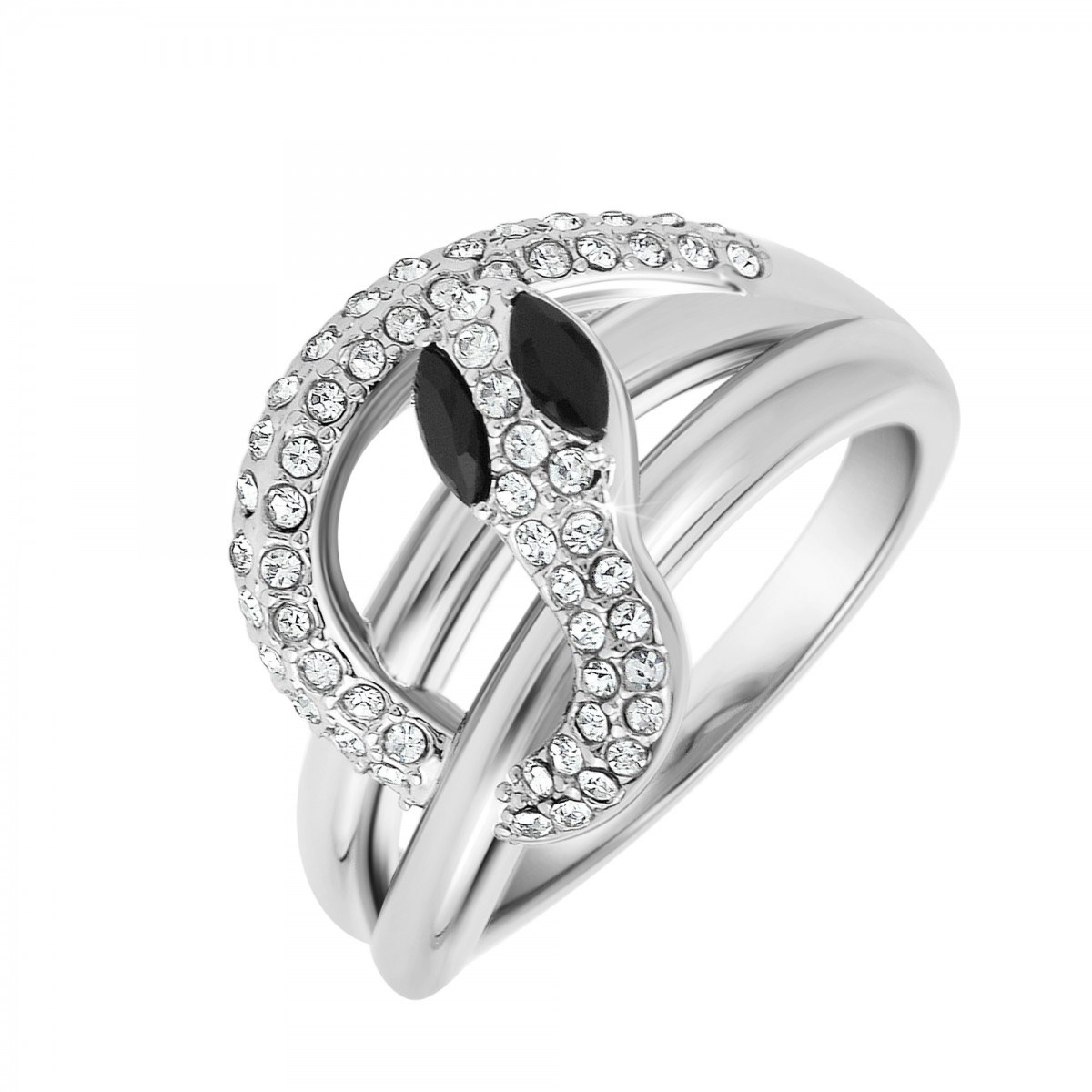Bague serpent SC Crystal ornée de Zirconium