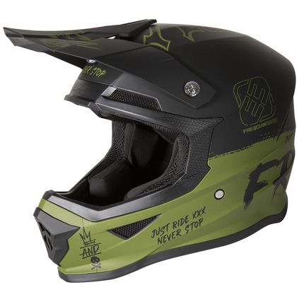 Casque cross Shot by Freegun XP-4 - SPEED - KAKI MATT 2021 - Vert
