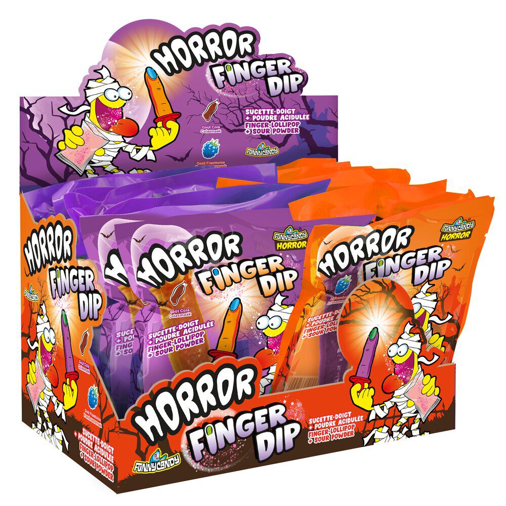 Bonbon Halloween sucette forme doigt
