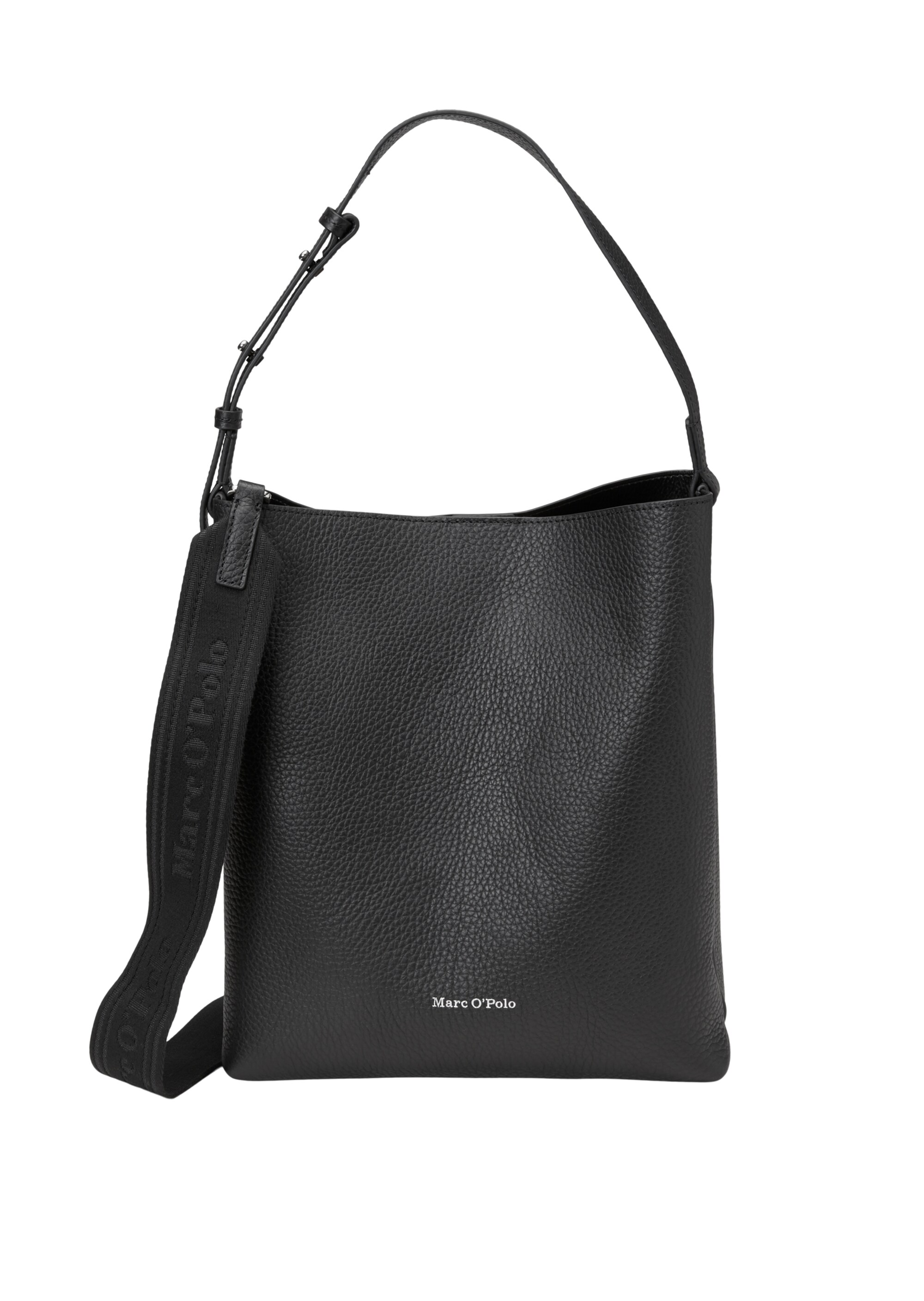 Hobo-Bag aus fein genarbtem Rindleder