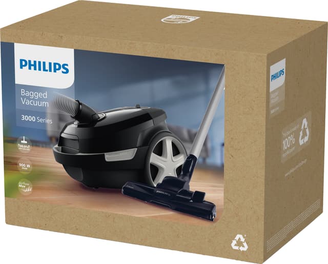 Philips 3000 Series støvsuger XD3112/09 (sort)