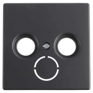 Busch-Jaeger Future Linear centraalplaat radio/TV zwart