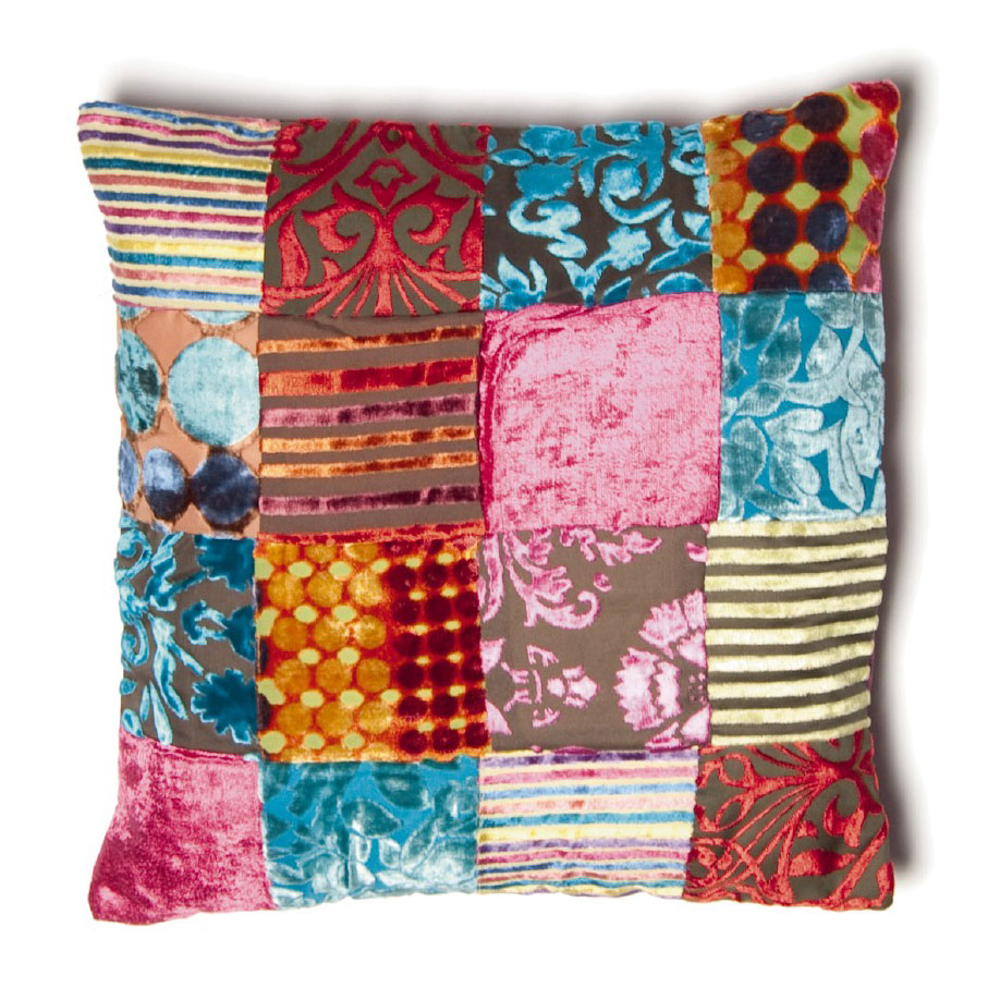 Kissenhülle 'Anand', purpur, multicolor, L 40 cm, B 40 cm von fischer's lagerhaus