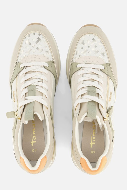 Tamaris Sneakers groen Imitatieleer