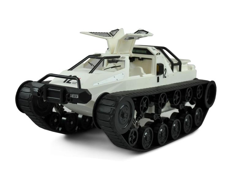 Amewi Kettenfahrzeug Military Police Weiss, RTR, 1:12 Futuristisches Raupen-Fahrzeug