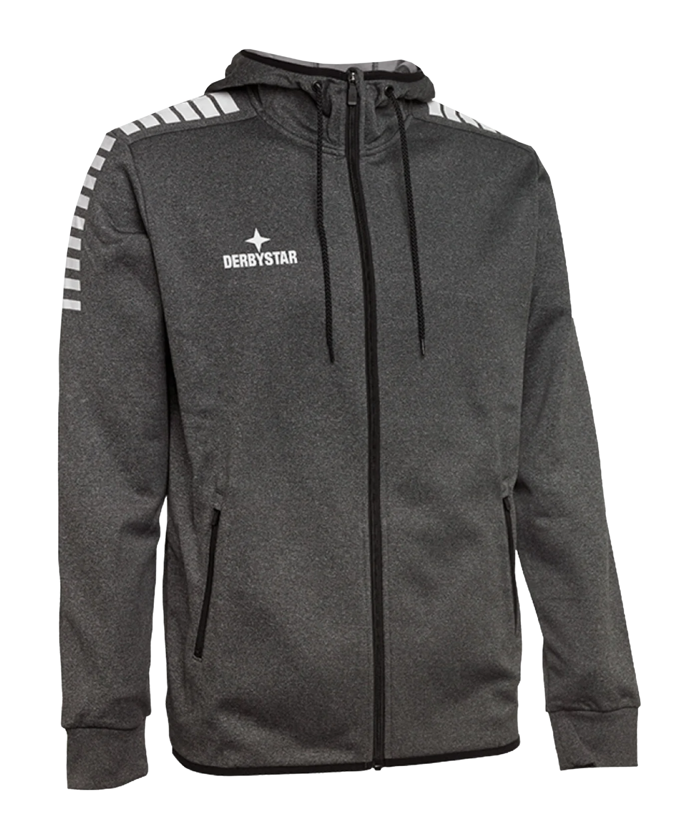 Derbystar Primo Kapuzenjacke Grau Schwarz F920