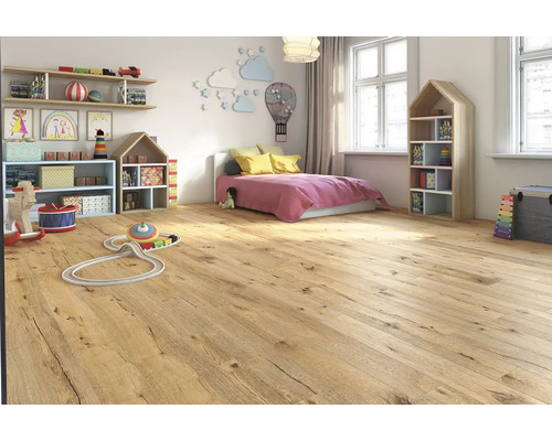 Vinylvloer GREEN VINYL natuur gebarsten eiken plank klikverbinding 1290 x 173 x 4,0 mm