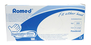 Romed Latex Handschoenen 100ST