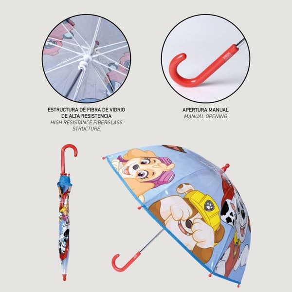 Paraply The Paw Patrol Flerfarget PoE Ø 71 cm 45 cm