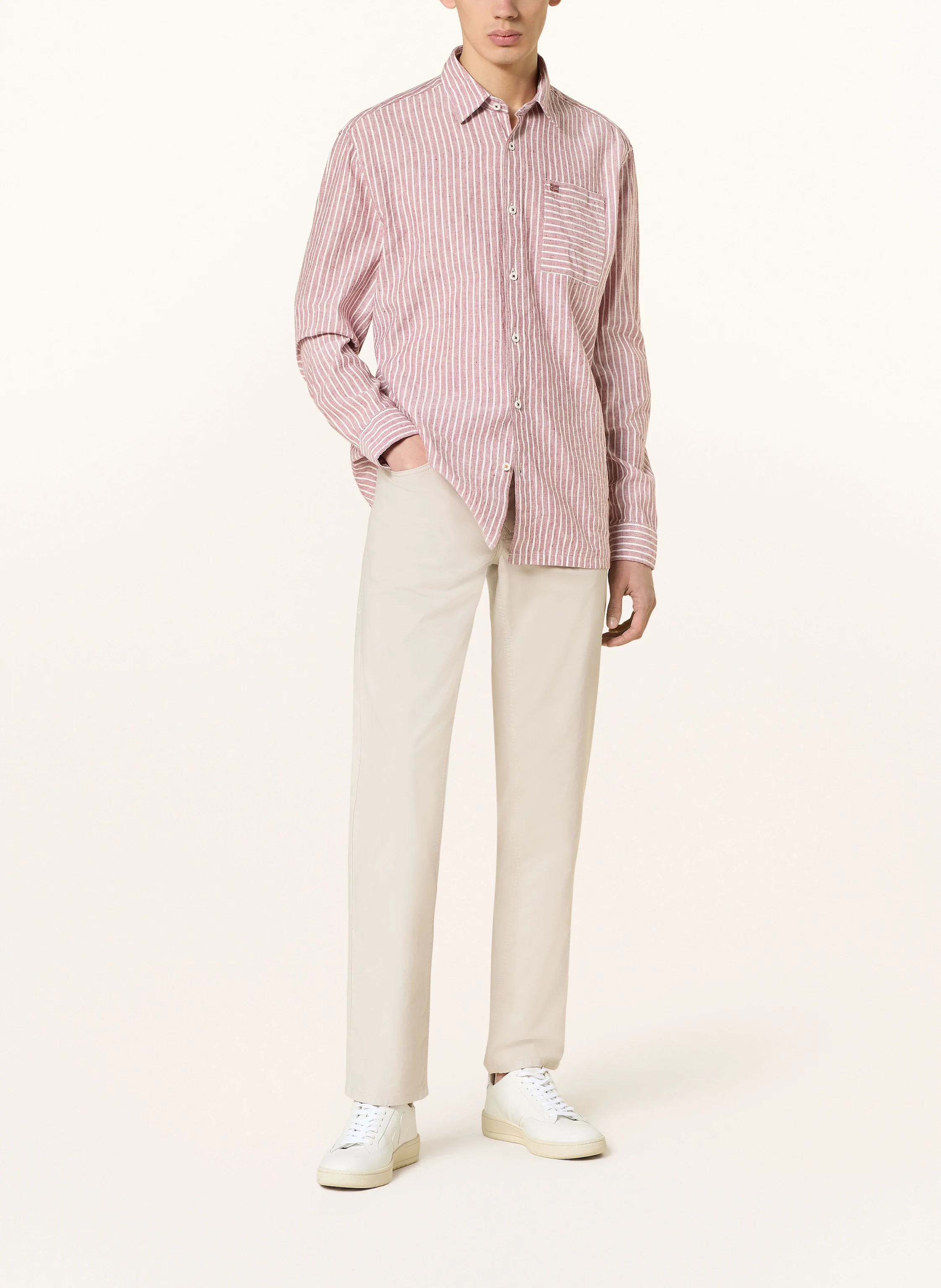 NAPAPIJRI Hemd BROLIO Comfort Fit mit Leinen