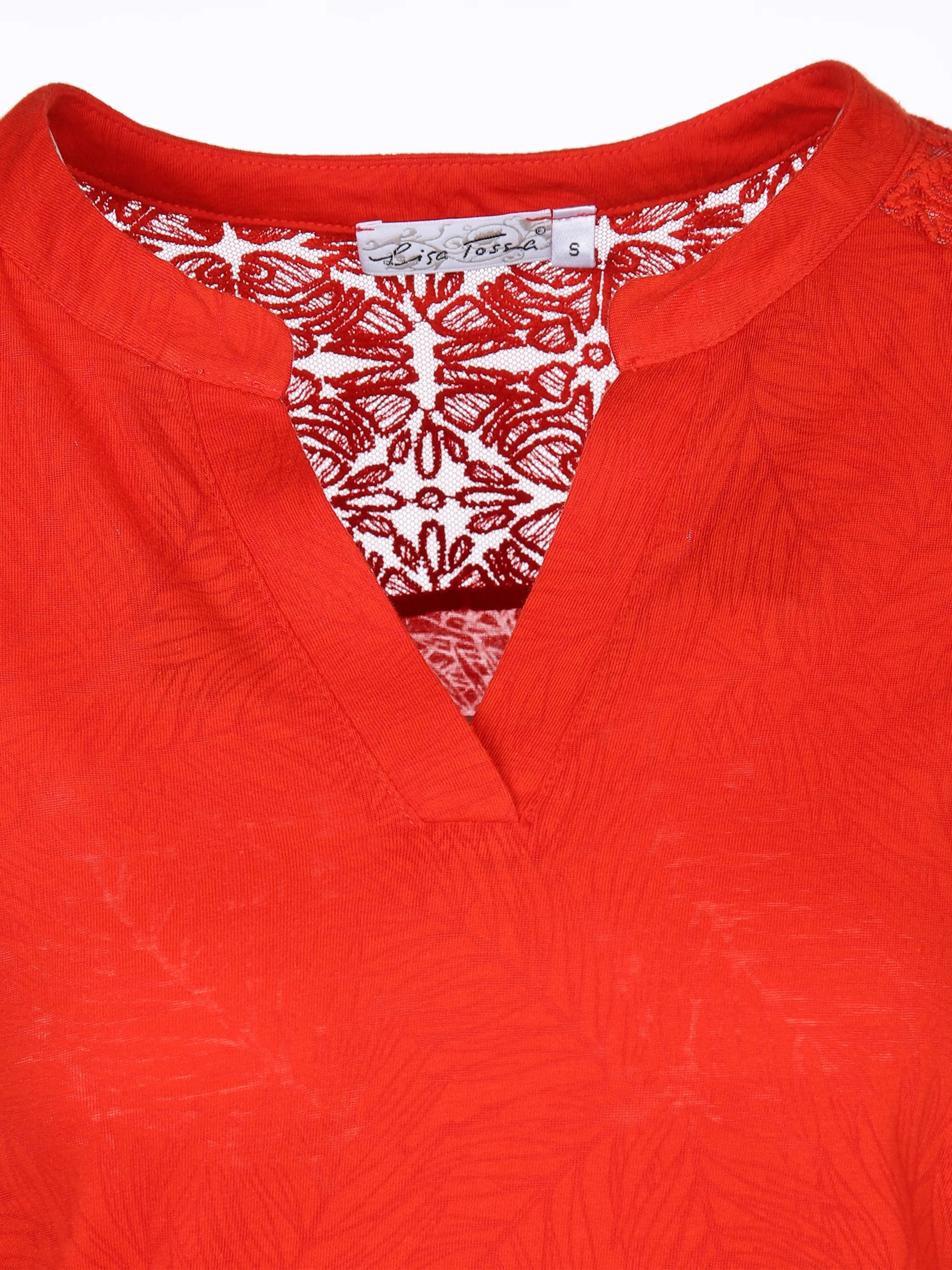 Damen Top mit Spitze und Gummibund