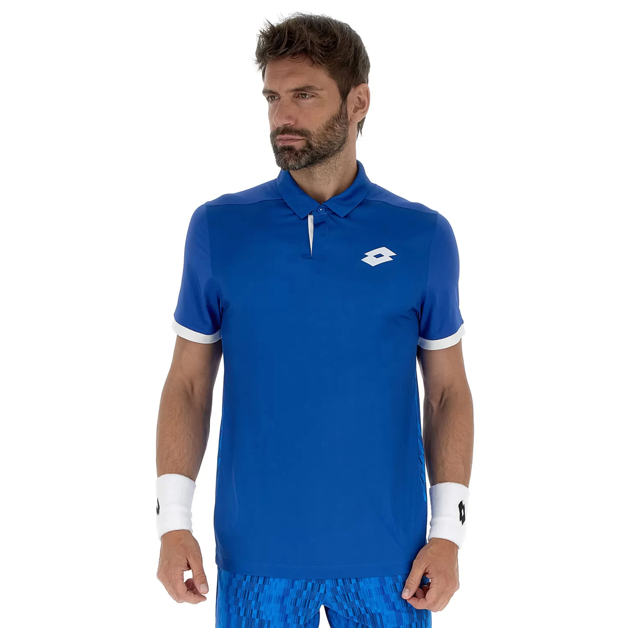 Lotto Tech IV D3 Polo Hommes - Bleu Foncé