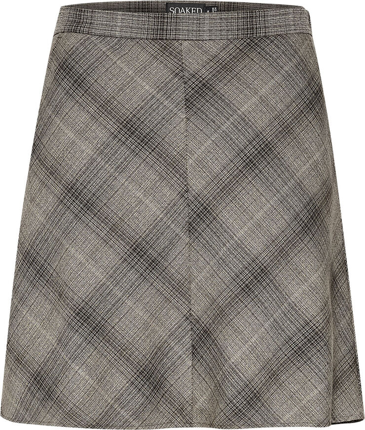 Soaked in Luxury SLStorie Yara Skirt Hot fudge checks