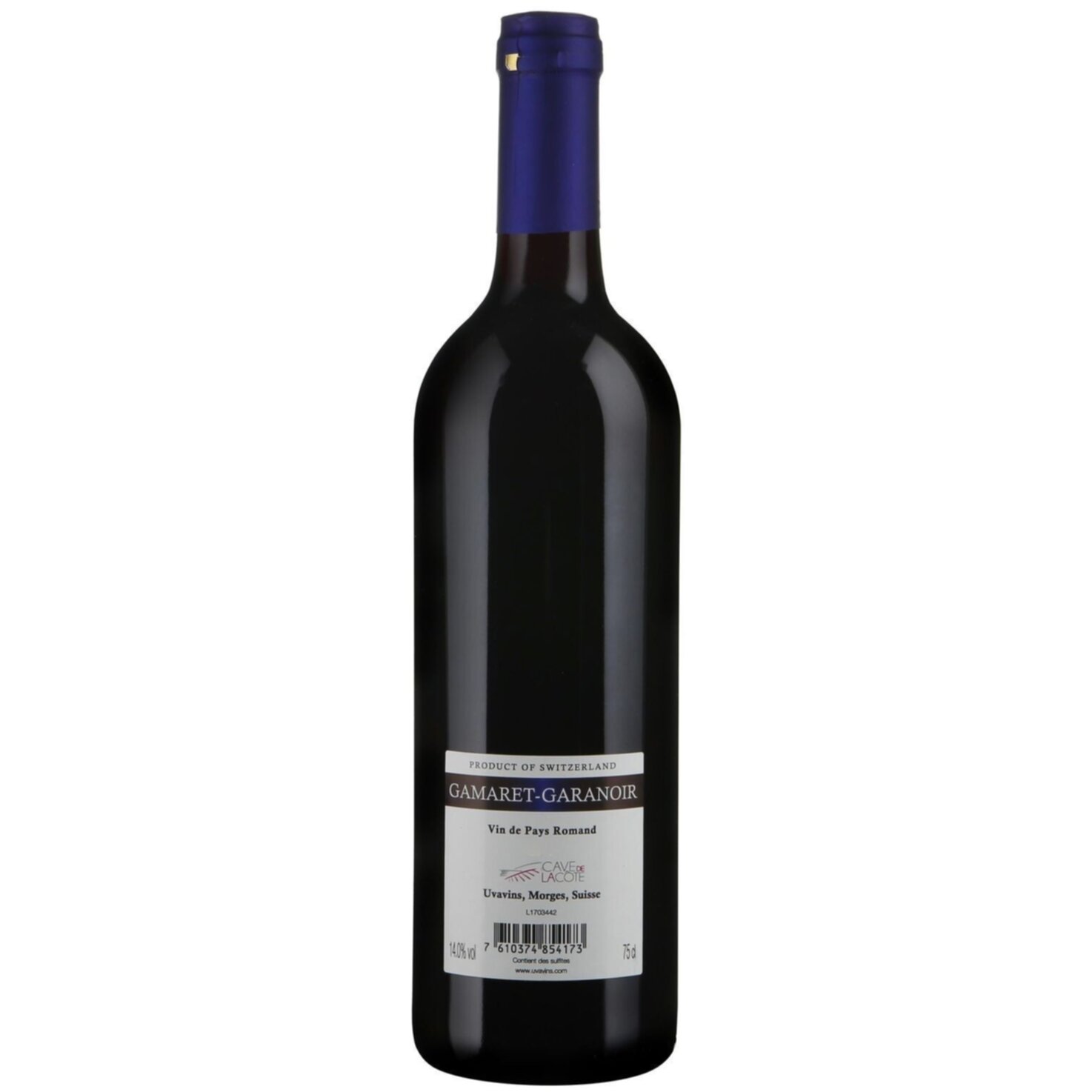 Vin de Pays Romand Gamaret Garanoir Cave de la Côte -75cl