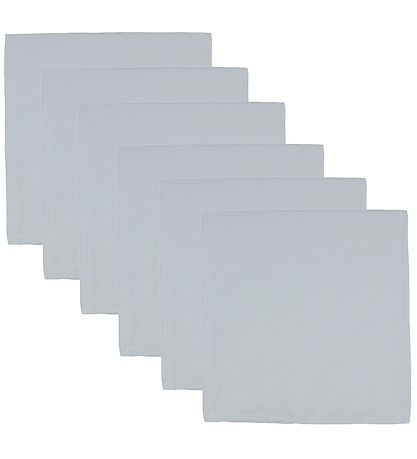 Mininor Spucktücher - 6er-Pack - 70x70 cm - Glacier Grey