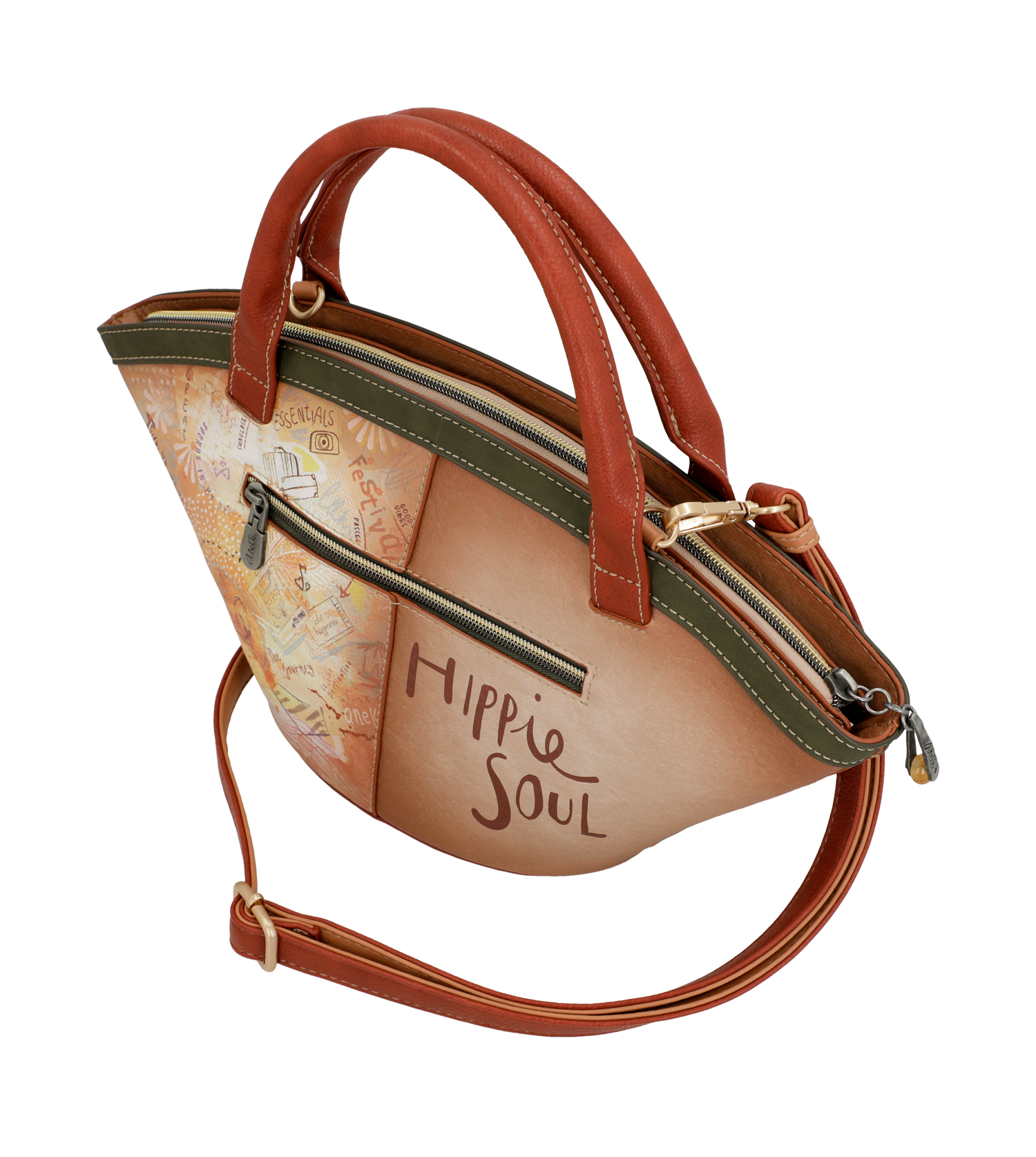 Anekke Basket Tasche braun beige