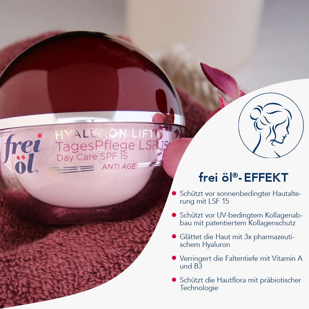 frei öl® ANTI AGE HYALURON LIFT TagesPflege LSF 15