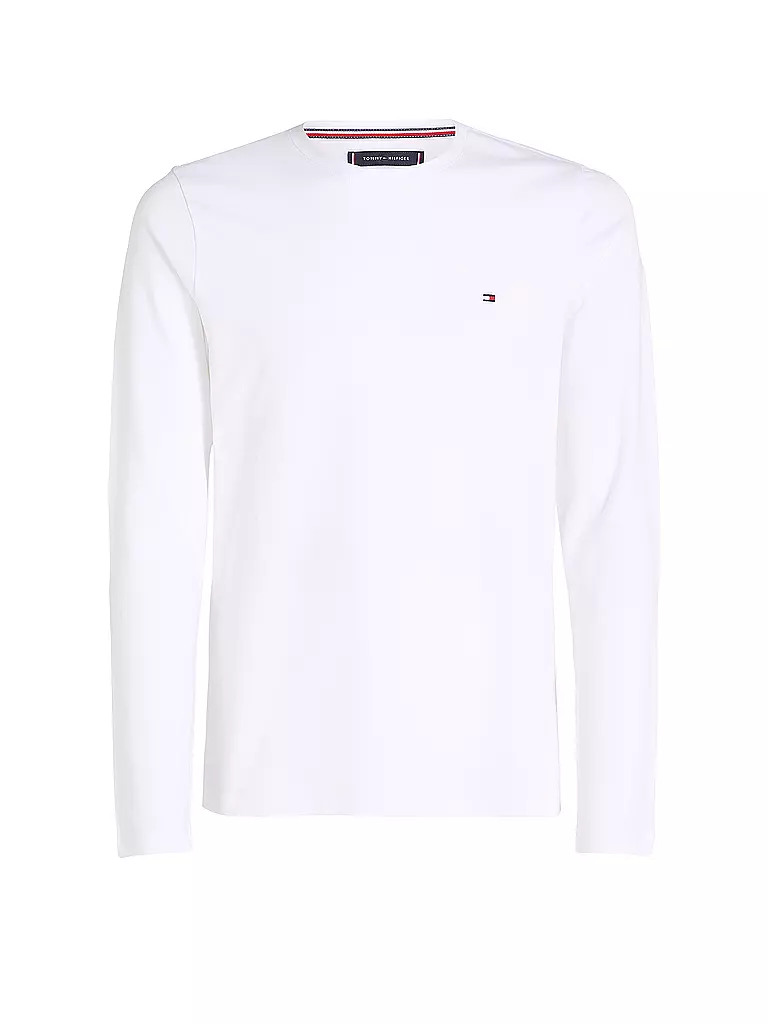 TOMMY HILFIGER Langarmshirt weiss