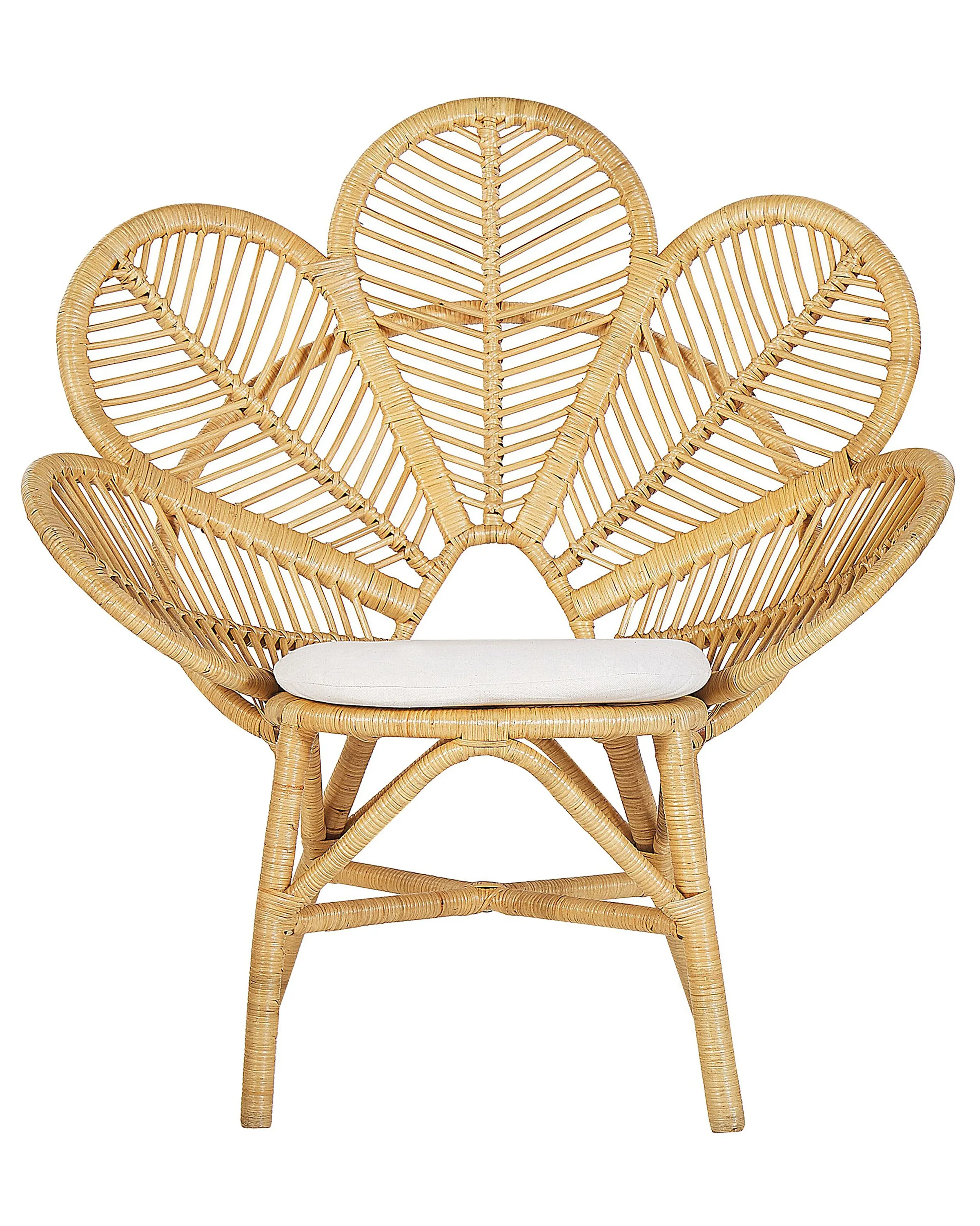 Set van 2 pauwenstoelen FLORENTINE Rotan Natuurlijk