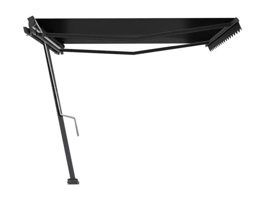 Auvent manuel rétractable sur pied 400x300 cm Anthracite