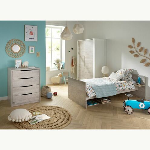Lit combiné transformable 60x120 LOFT Bois - SAUTHON