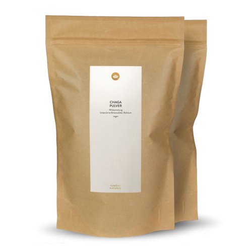 Sunday Natural Products  Chaga PilzPulver Set Wildsammlung