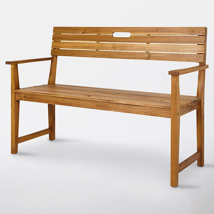 Banc de jardin en bosi Denia avec dossier