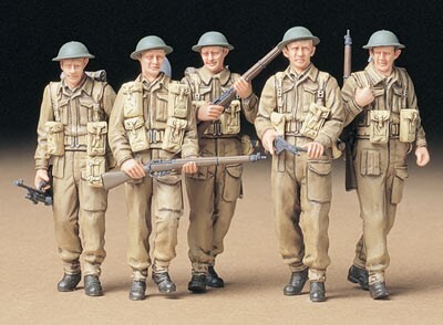 Tamiya - Britisk Infanteri På Patrulje - Model Figurer - 1/35 - 335223