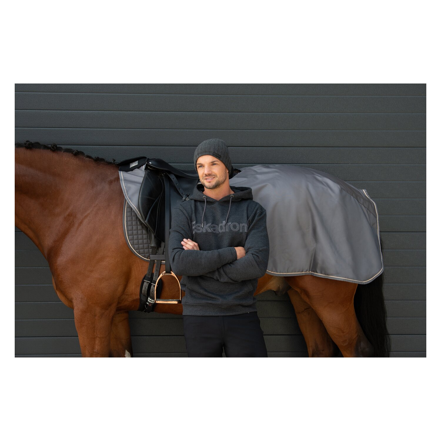 ESKADRON Heritage Shirt Hood Men  - basalt grey