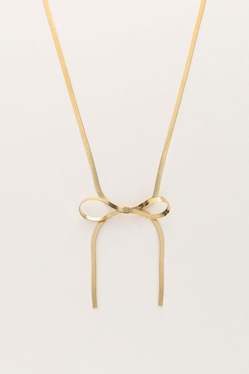 Platte schakelketting met strik