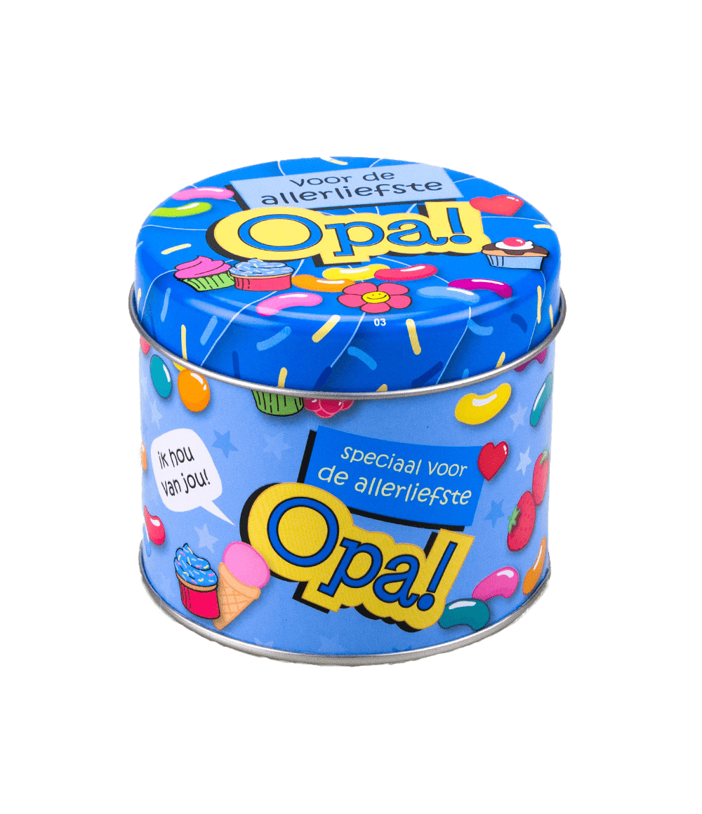 Snoepblik Opa 9cm