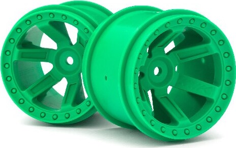 Quantum Mt Wheel - Green/2Pcs - Mv150161 - Maverick Rc
