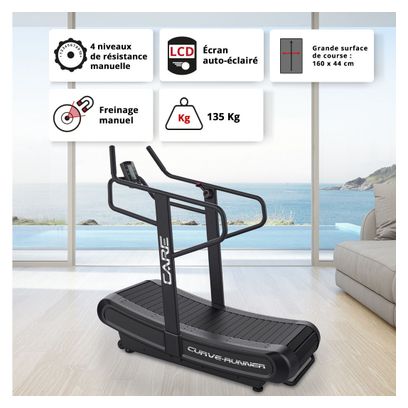 Tapis de course professionnel - CARE - CURVE-RUNNER