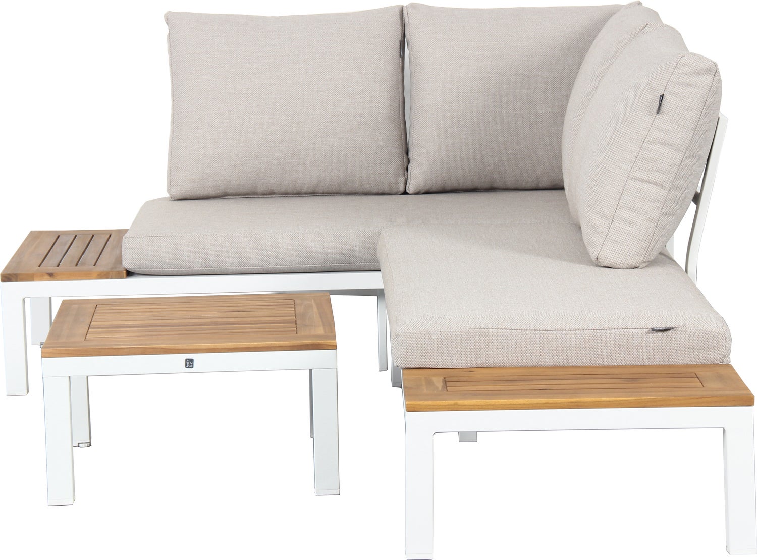 Intratuin 4-zits loungeset Rosa wit / naturel