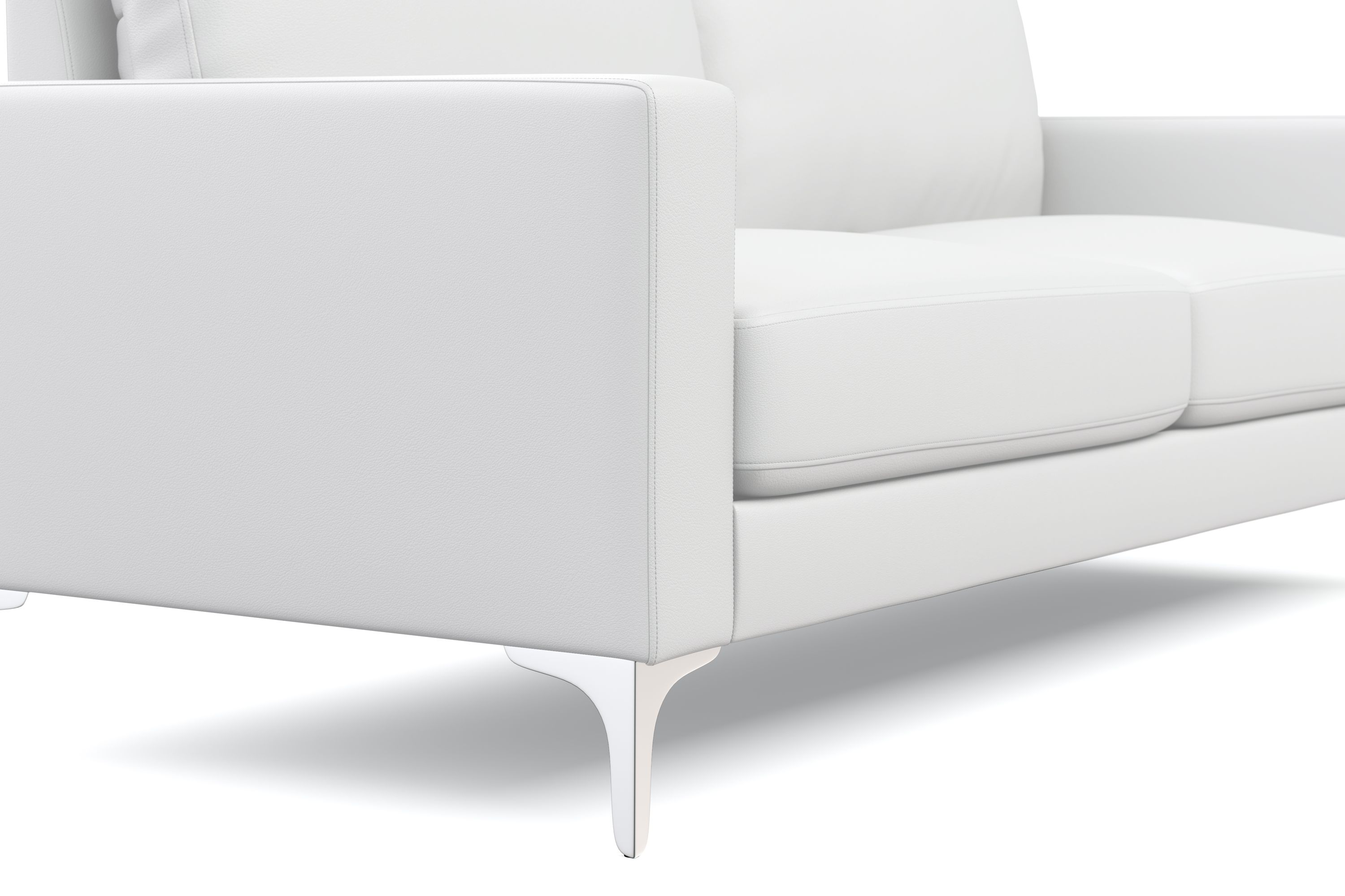 Sofa Set Leder LEX weiss