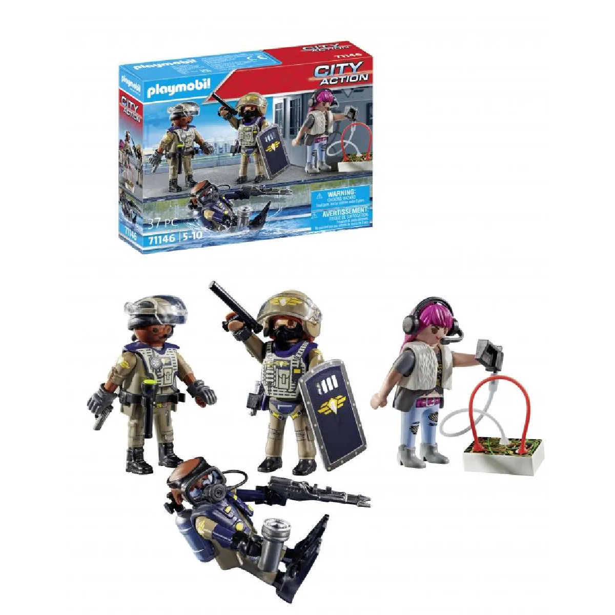 Playmobil® Playmobil 71146 Équipe forces spéciales avec bandit
