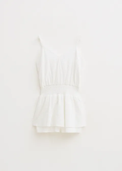 Broderie playsuit wit (WIT)