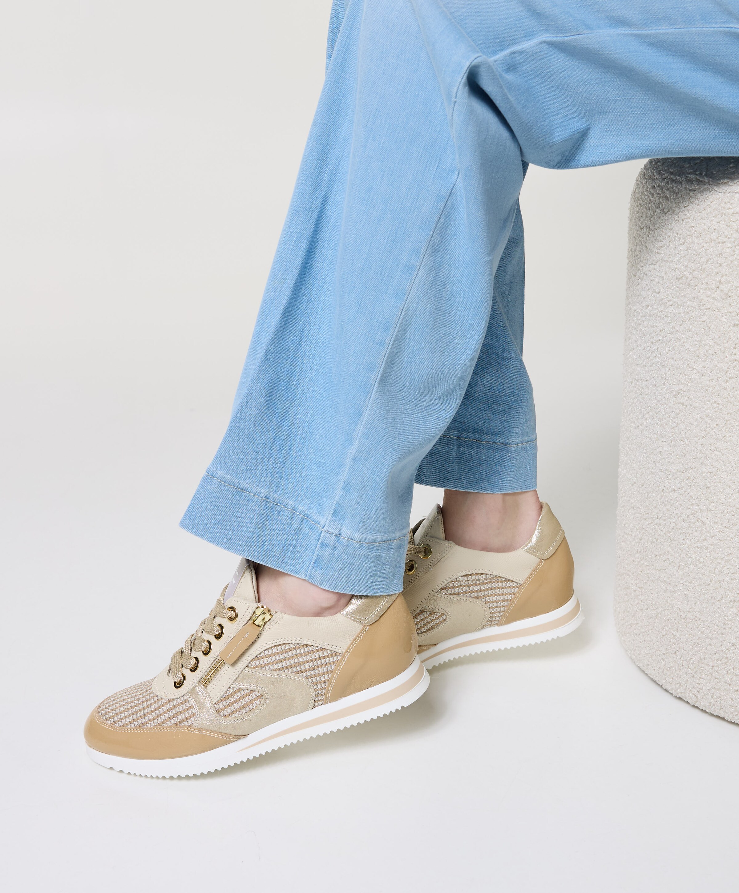 DLSport dames sneakers beige