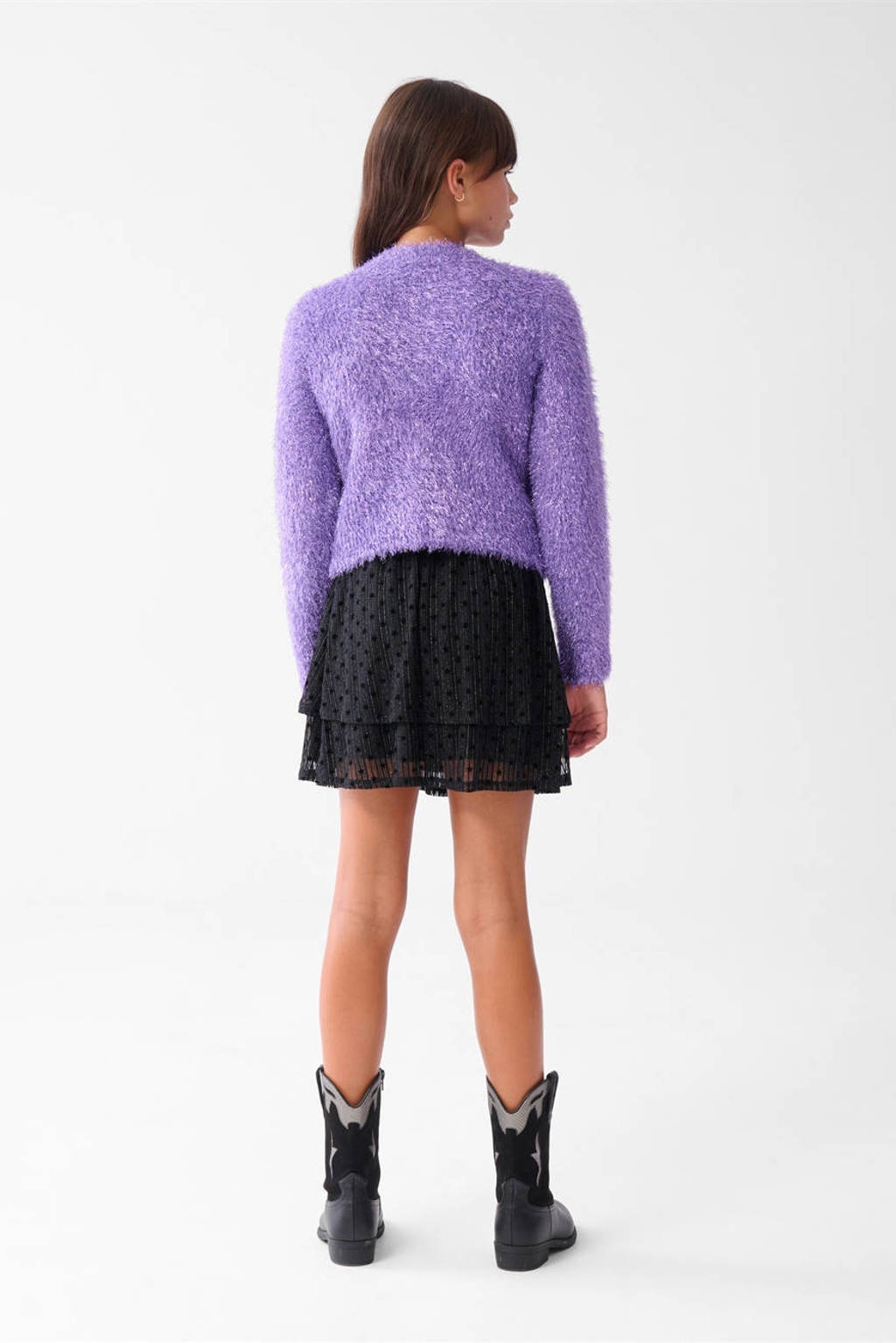 Shoeby gebreid vest paars